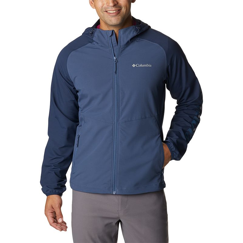 Men's Columbia Panther Creek™ Jacket Navy features an attached, adjustable hood from O'Neills