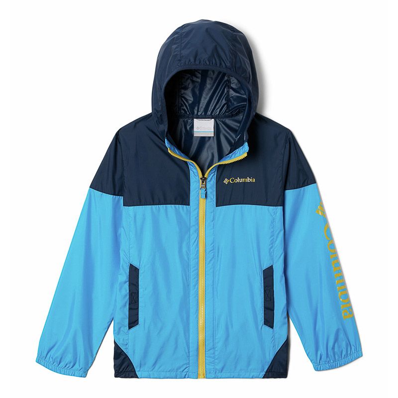 Blue Columbia Kids' Flash Challenger™ Windbreaker, with Hand pockets from O'Neill's.
