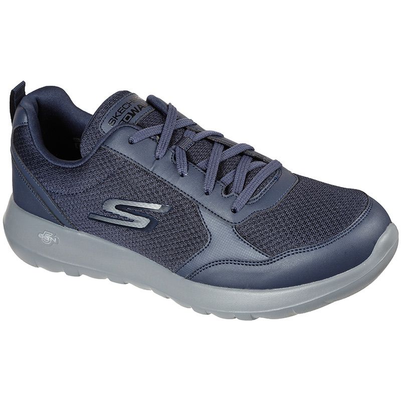 Navy and Grey Skechers Men's Gowalk lightweight lace up trainers from O'Neills
