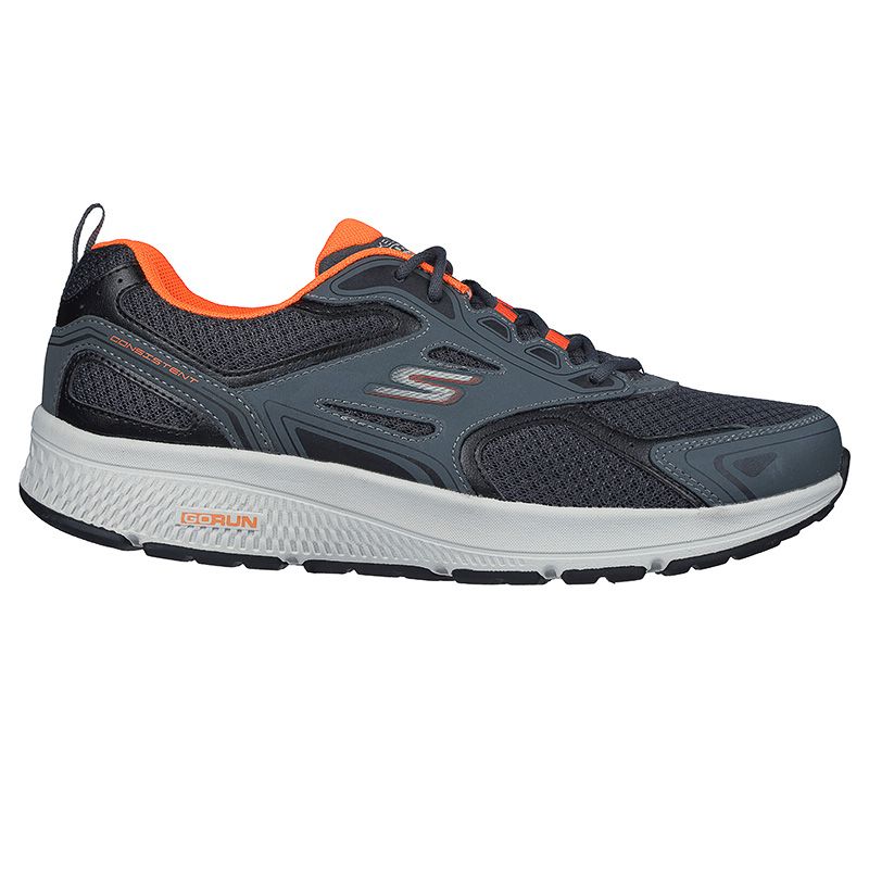 Grey / Orange Skechers Men's Go Run Consistent Running Shoes from o'neills.