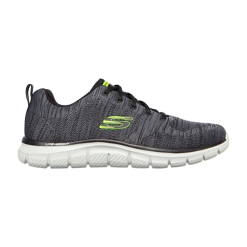 Grey Men's Skechers Track - Front Runner Trainers with a memory foam insole from O'Neills