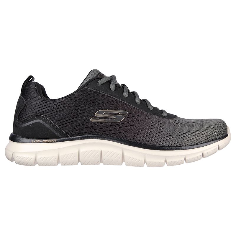 Green Skechers Men's Track - Ripkent Trainer with a flexible cushioning midsole from O'Neills