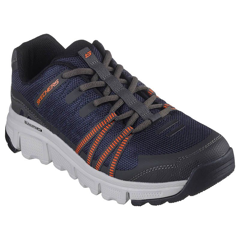 Navy Skechers Summits AT - Twin Bridges Walking Shoes from O'Neill's.