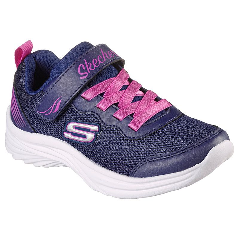 Kids' Navy Skechers Dreamy Dancer - Pretty Fresh PS Trainers, with a 1-inch heel from O'Neills.