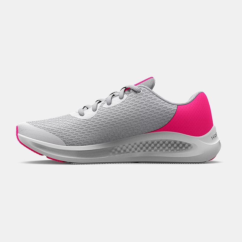 Grey Under Armour Kids' Charged Pursuit 3 Running Shoes GS from O'Neills.