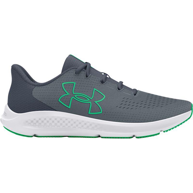 Grey Under Armour charged pursuit 3 laced running shoes from O'Neills.