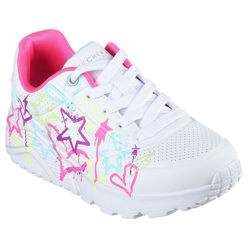 White Kids' Skechers Uno Lite - My Drip Youth Trainers from O'Neill's.