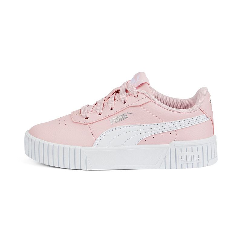 Pale Pink / White Puma Kids' Carina 2.0 PS Sneakers with Rubber midsole from O'Neills.