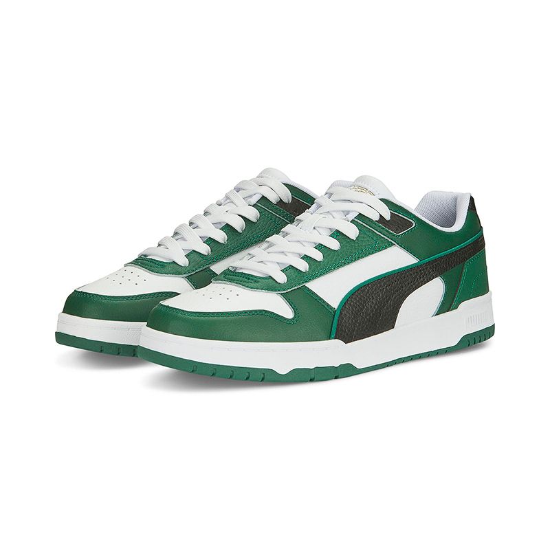 White / Black / Green / Gold Puma Men's RBD Game Low Sneakers from o'neills.