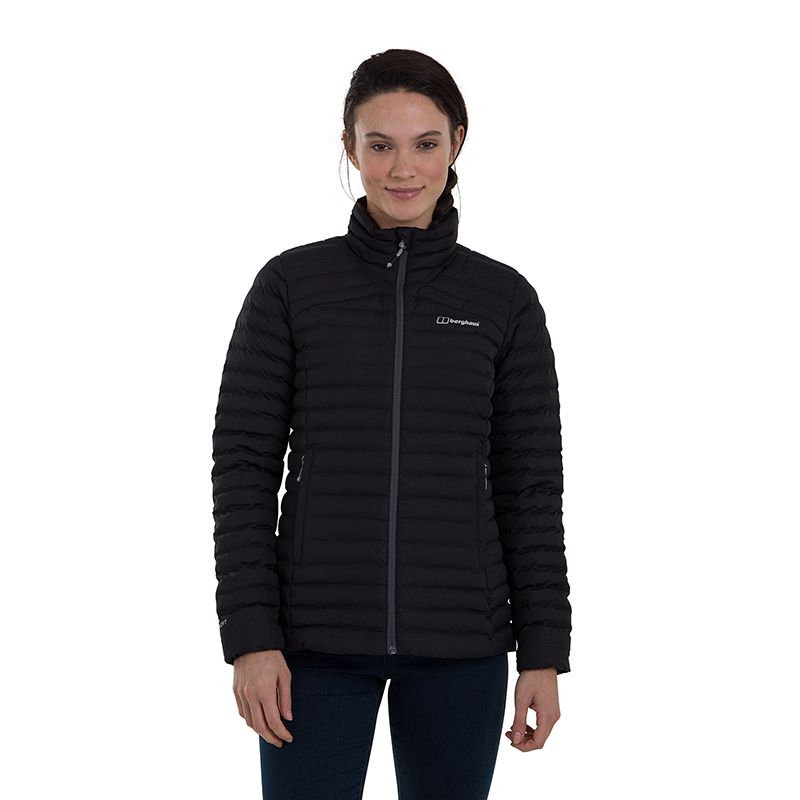 Black women's Berghaus Nula padded jacket with zip pockets from O'Neills.