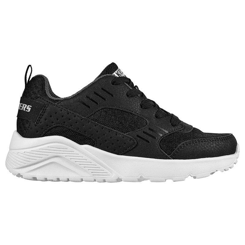 Black Kid's Skechers Uno Lite - Ronzo GS Trainers with a memory foam insole from O'Neills