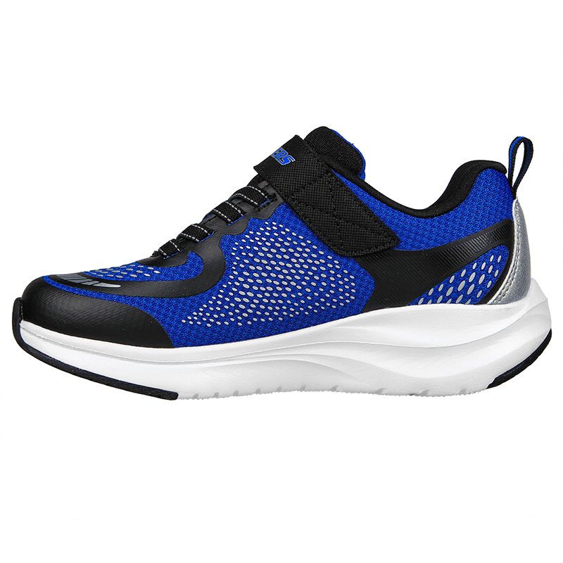 Blue / Black Skechers Kids' Ultra Groove, with Adjustable instep strap with stretch laces from o'neills.