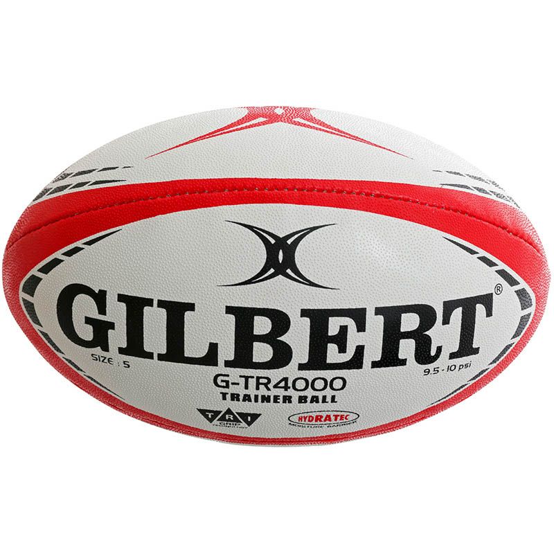 Red and White Gilbert G-TR4000 Training Rugby Ball from O'Neills.