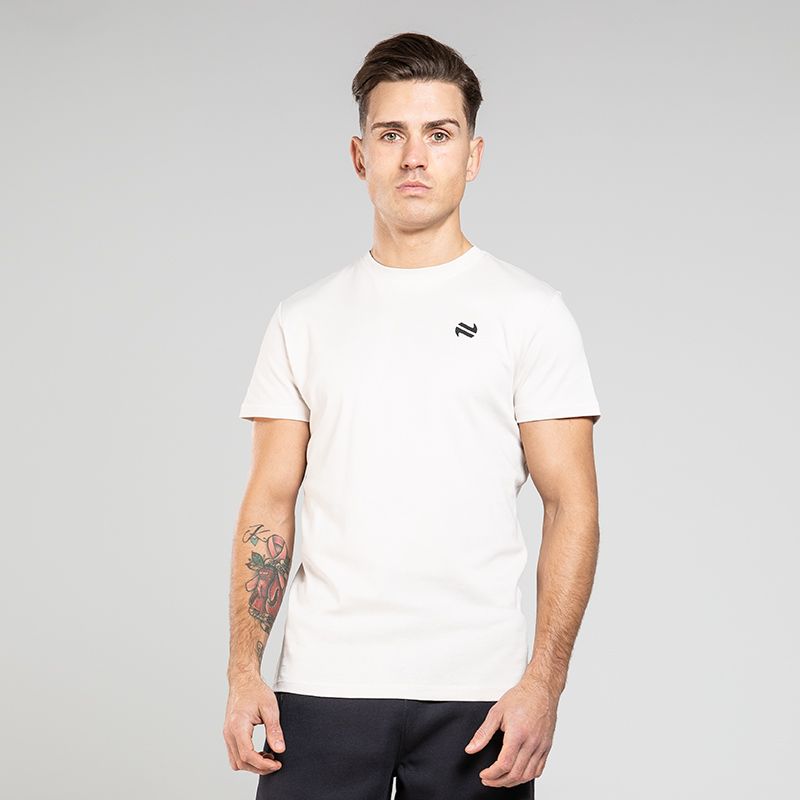 Beige Men’s Pima Cotton T-Shirt with O’Neills logo on the chest.