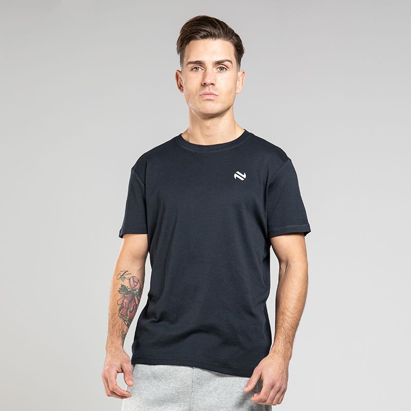 Black Men’s Pima Cotton T-Shirt with O’Neills logo on the chest.