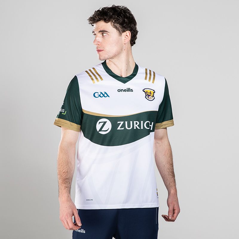 White/Green Men's Wexford Commemoration Jersey, with Zurich sponsor logo by O'Neills. 