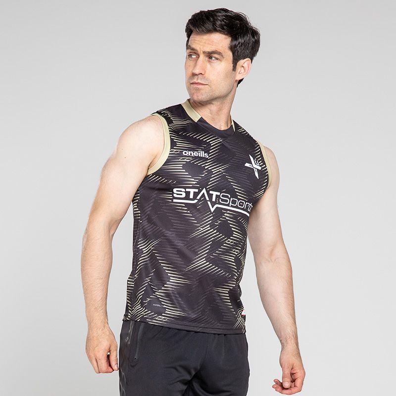 Black Louth GAA Training Vest with High performance koolite fabric from O'Neill's.