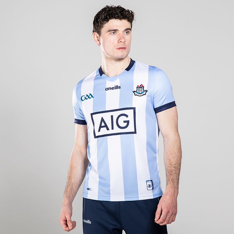 Blue/White Men's Dublin GAA Alternative Jersey, with AIG sponsoring  by O'Neills. 