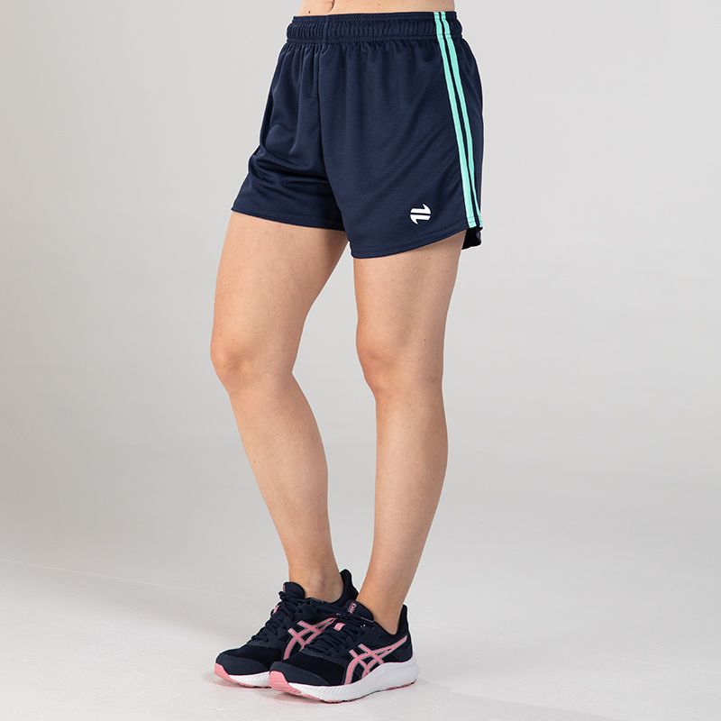 Marine O’Neills Kai Shorts with green stripes on each leg and O’Neills logo.