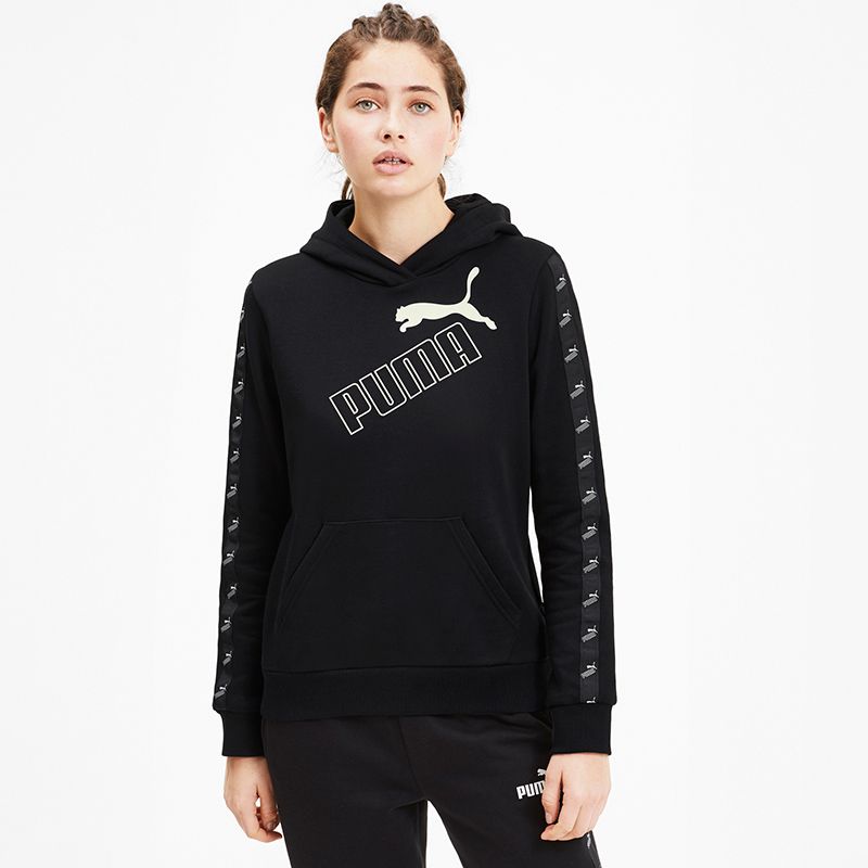 Puma Women's Amplified Hooded Top Black | oneills.com