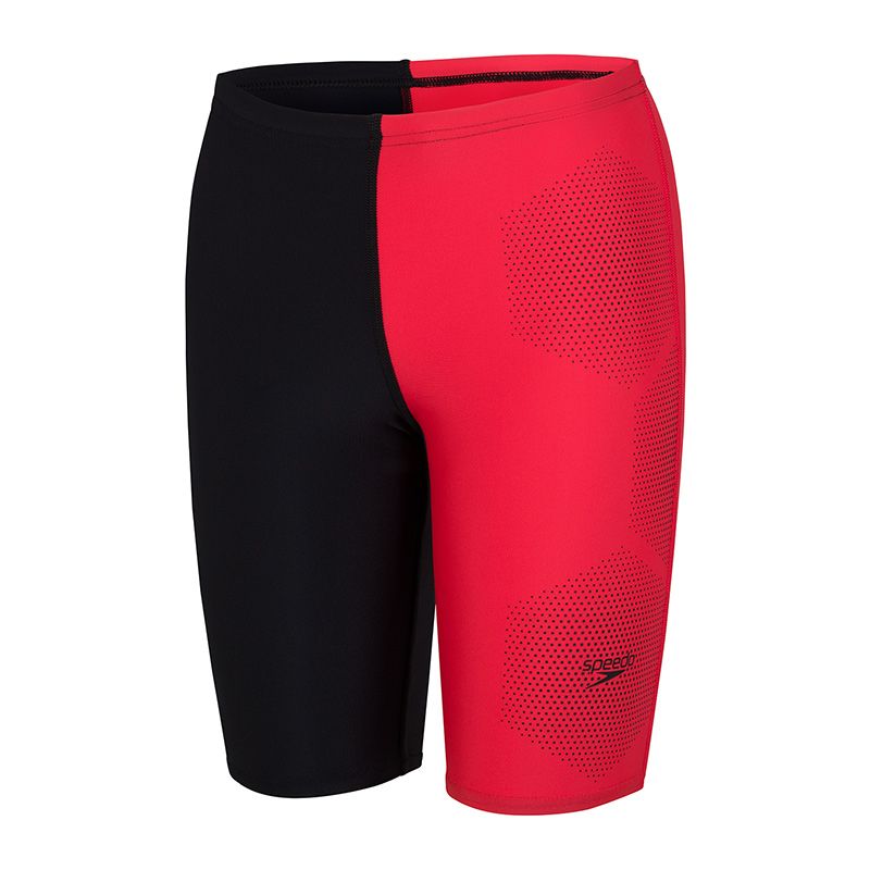 Black and Red Speedo Kids' jammer shorts with a front lining from O'Neills