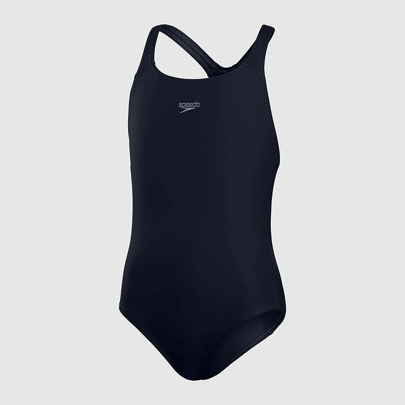 Navy Speedo kids Eco Endurance+ swimsuit with a medalist design from O'Neills