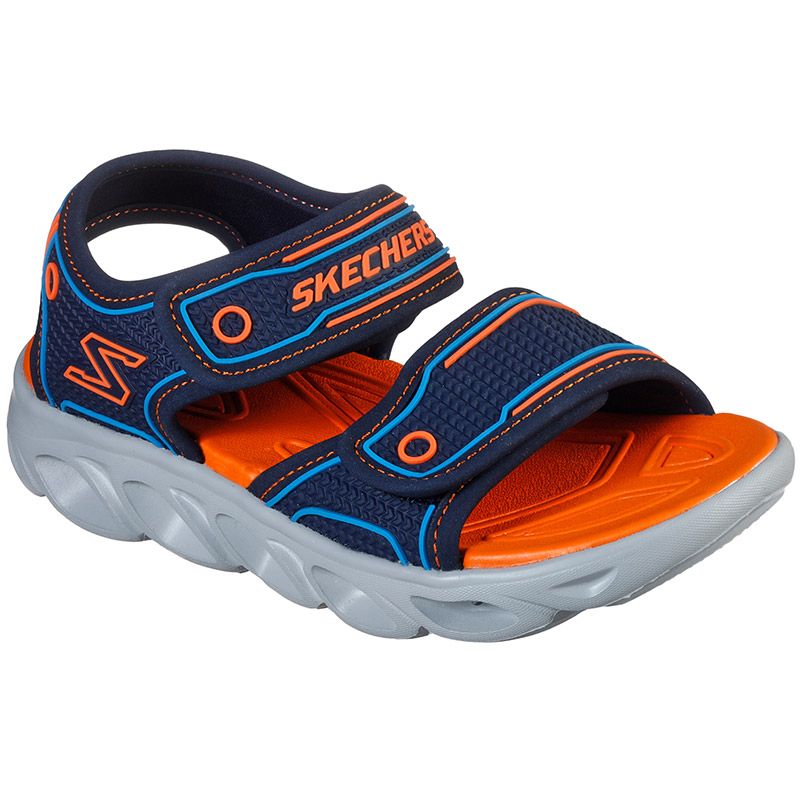 Skechers Kids' S Lights: Hypno-Splash PS Sandals Navy / Orange