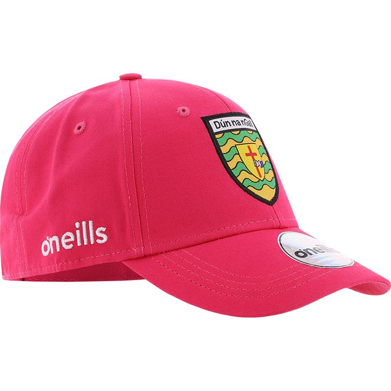 Pink Donegal GAA baseball cap with the county crest on the front by O’Neills.