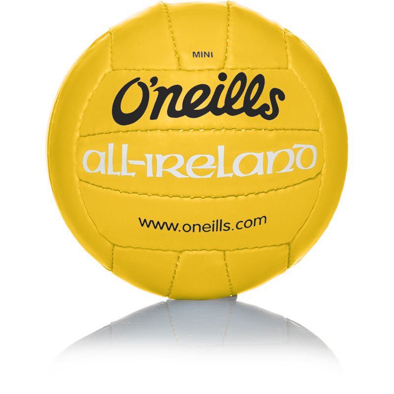 Mini All Ireland Football in yellow from O'Neills