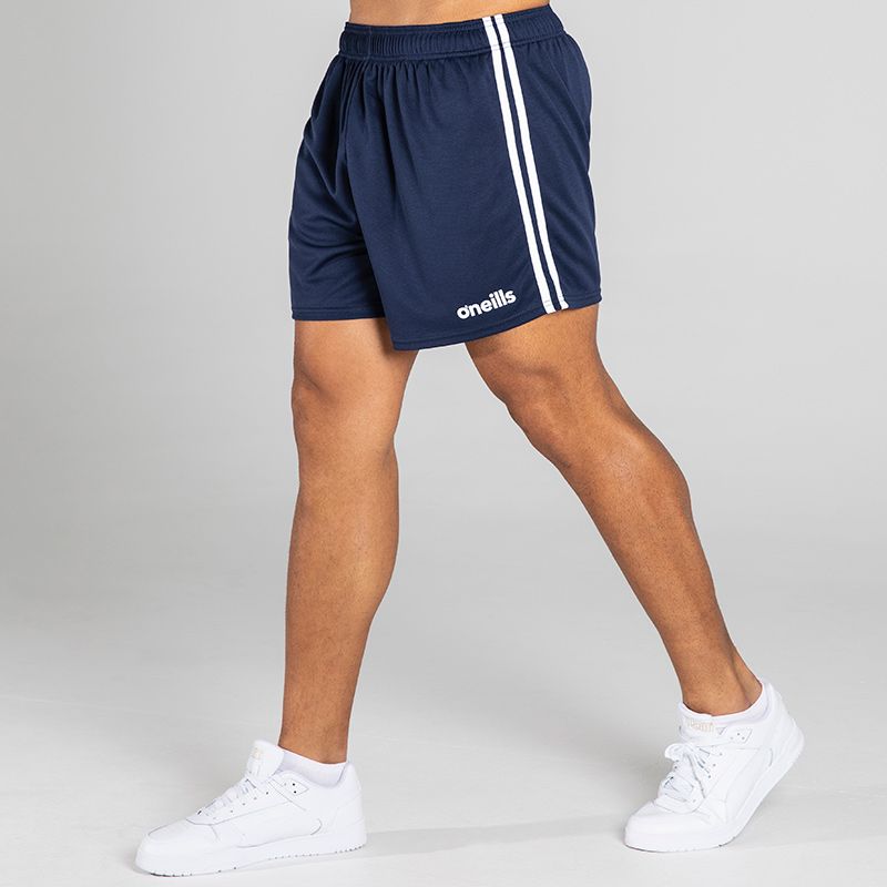 Navy/White Men's Mourne Short with 2 stripe detail on side of legs by O'Neills. 