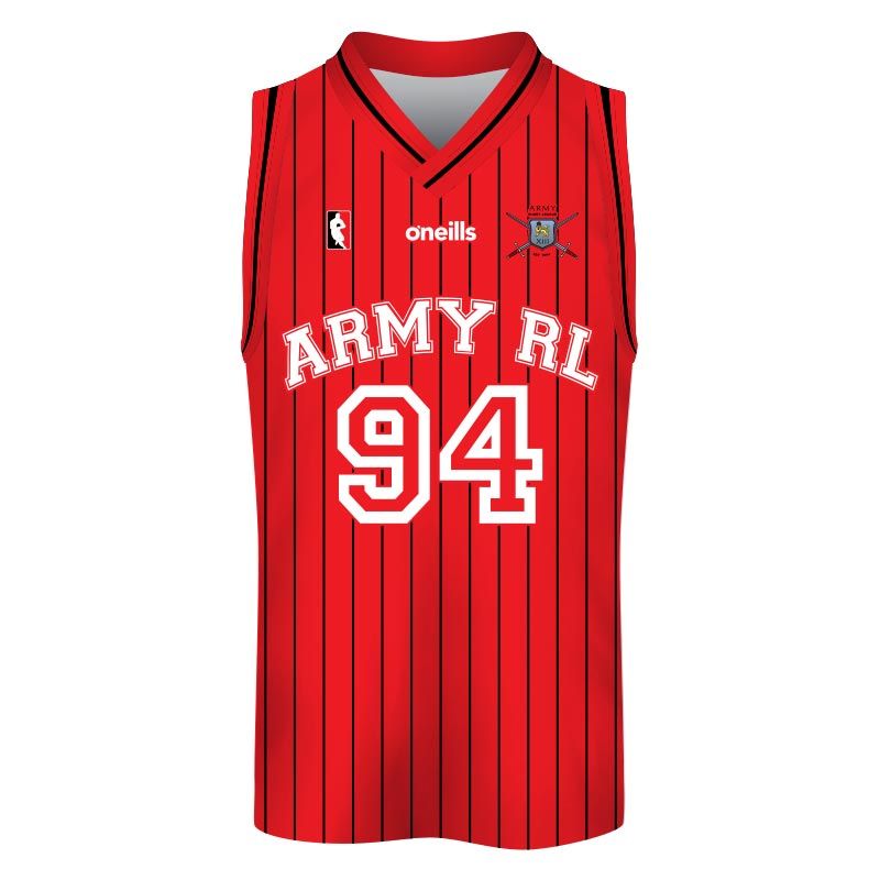 Army Rugby League Basketball Vest (Red)