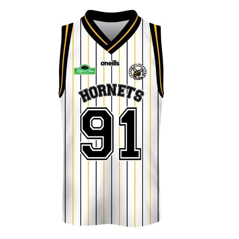 Aspatria Hornets RL Kids' Basketball Vest (White)