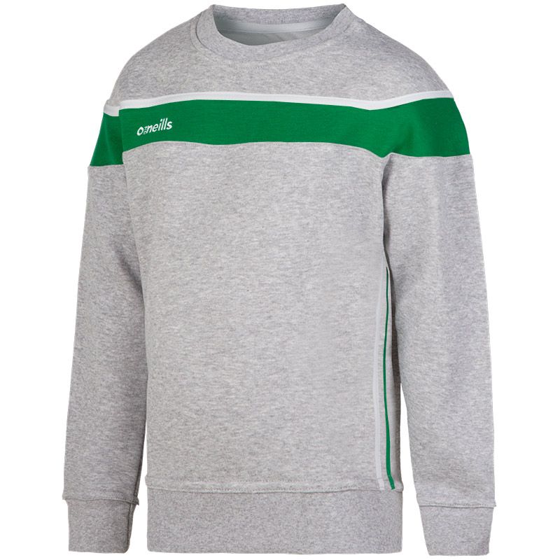 Kids' Auckland Fleece Crew Neck Sweatshirt Grey / Green / White