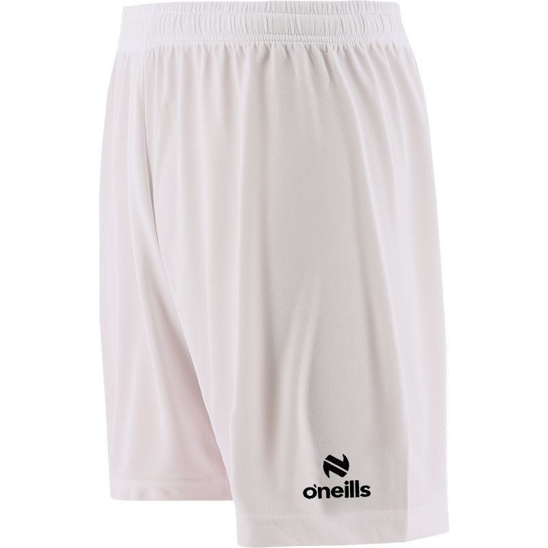 White Men's Aztec Soccer Shorts with elasticated waistband and O’Neills branding.