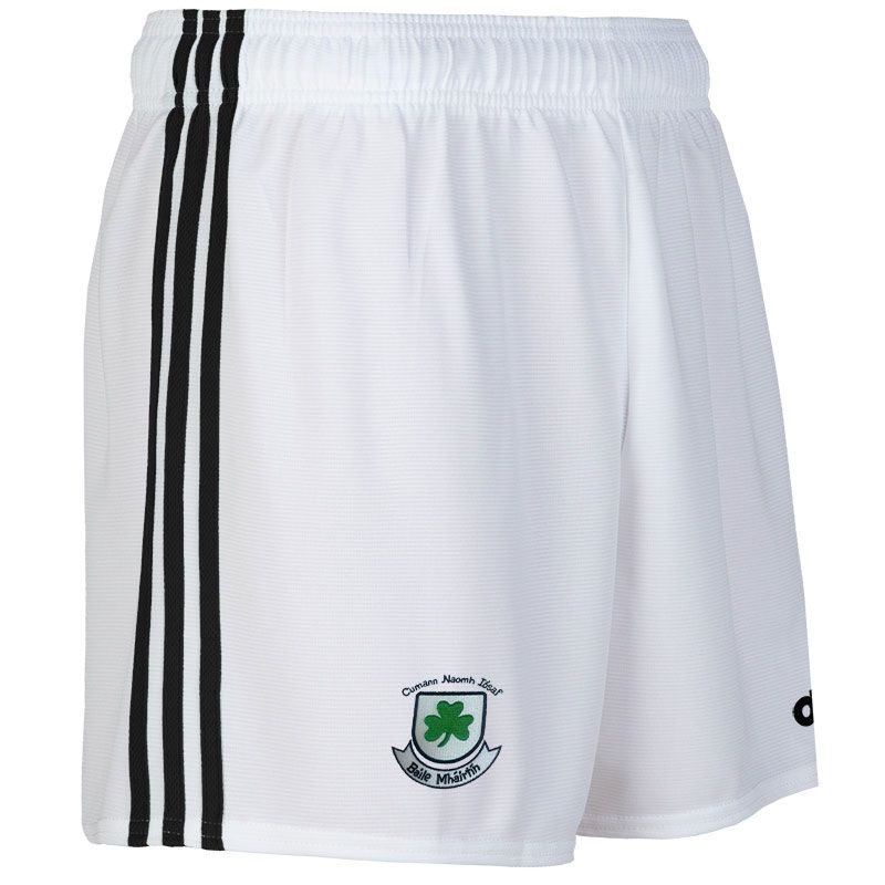 Ballymartin GAA Kids' Mourne Shorts (White/Black)