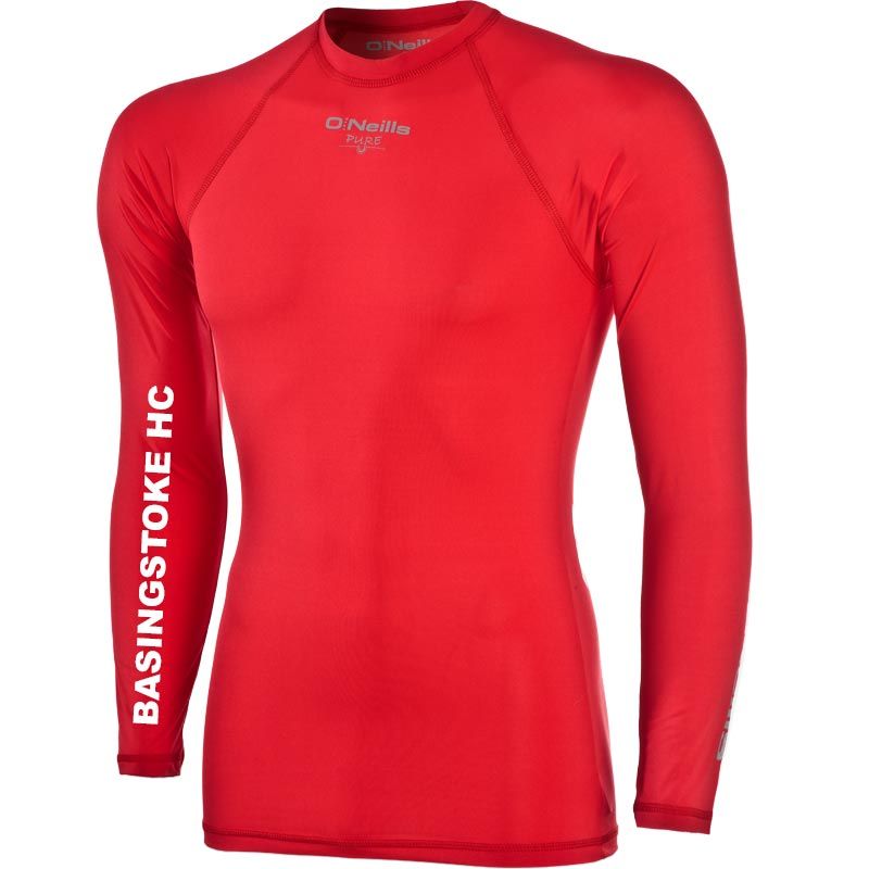 Basingstoke Hockey Club Pure Baselayer Long Sleeve Top (Red)
