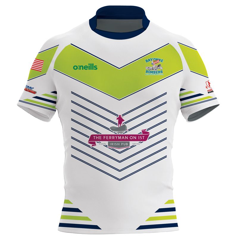 Bayonne Bombers RFC Tight Fit Rugby Replica Jersey (The Ferryman on 1st)