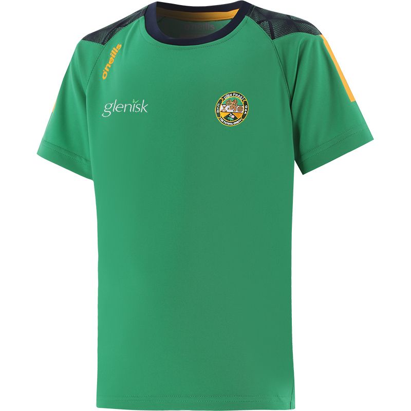 Offaly GAA Kids' Belcourt T-Shirt Green / Marine / Amber