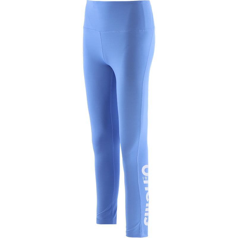 blue Brodie kids' branded leggings with a hidden pocket in the waistband from O'Neills