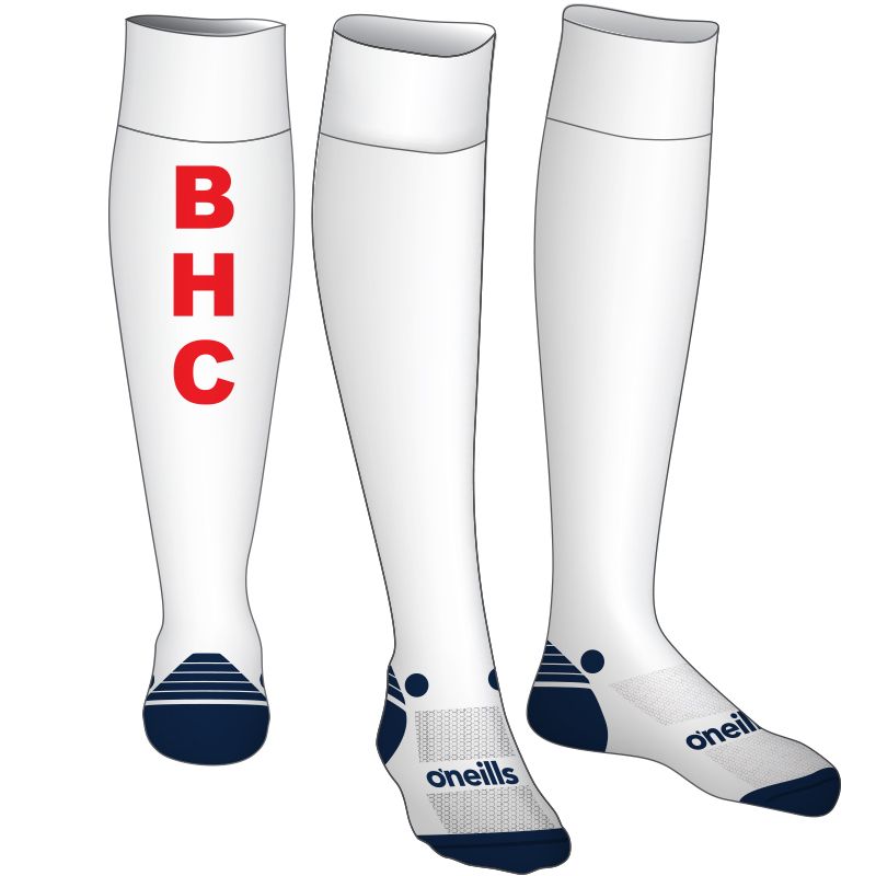 Basingstoke Hockey Club Personalised Socks (White) (Kids)