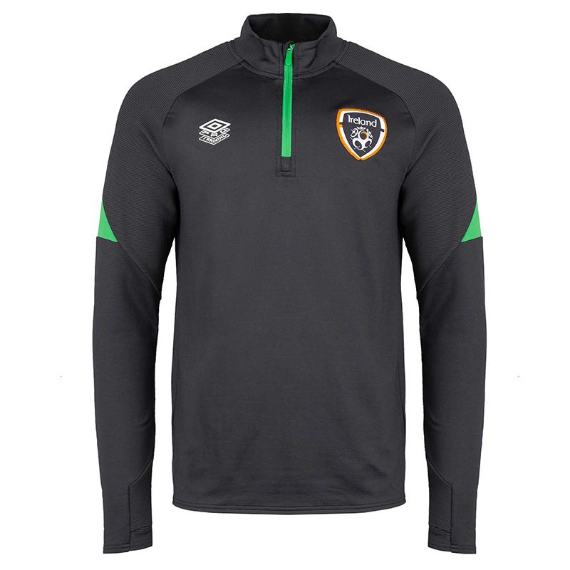 Black Umbro Republic of Ireland Training top with Half zip from O'Neills.