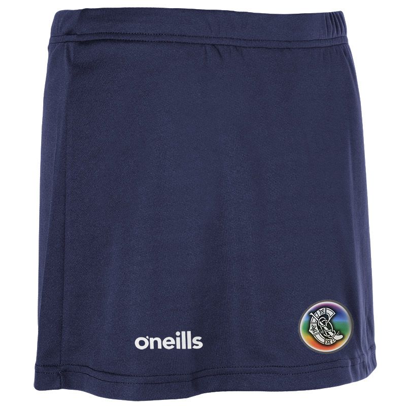 Navy Women's Camogie Skort with elasticated waistband and O’Neills branding by O’Neills.