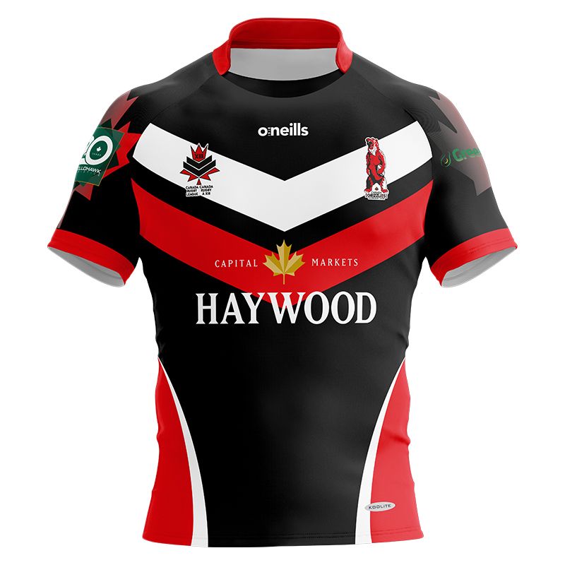Canada Rugby League Grizzlies Chevrons Team Fit Jersey