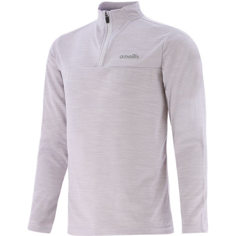 silver Cathal Men’s half zip training top with reflective detail by O’Neills.