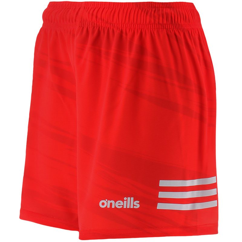 Red/White Kids' Connell Printed Gaelic Training Shorts from O'Neills.