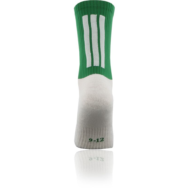 green and white Koolite Max Midi socks infused with COOLMAX ® technology from O'Neills