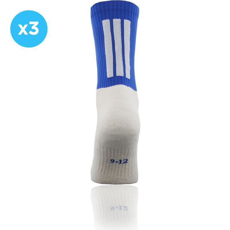Royal and white Koolite Max Midi Socks 3 Pack infused with COOLMAX® technology from O'Neills