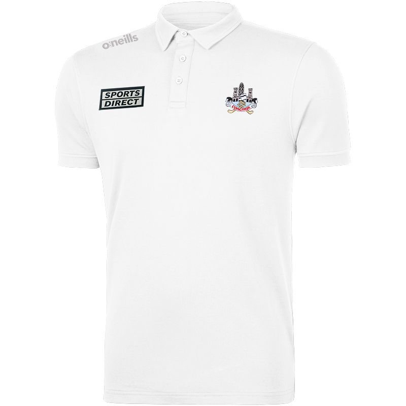 Cork GAA White Pima Cotton Polo with County crest from O'Neills.