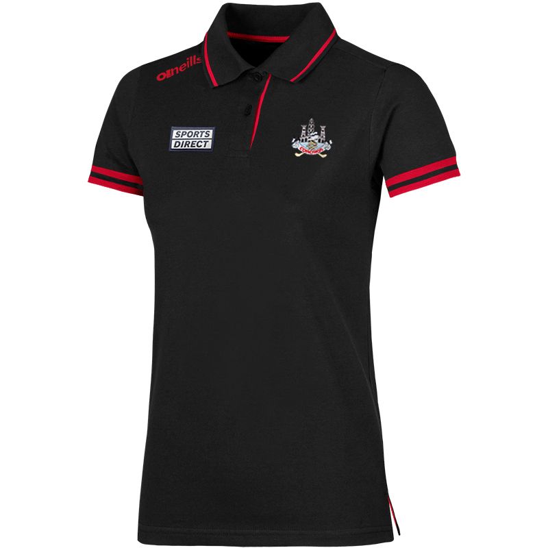 Cork GAA Women's Portugal Polo Shirt Black / Red