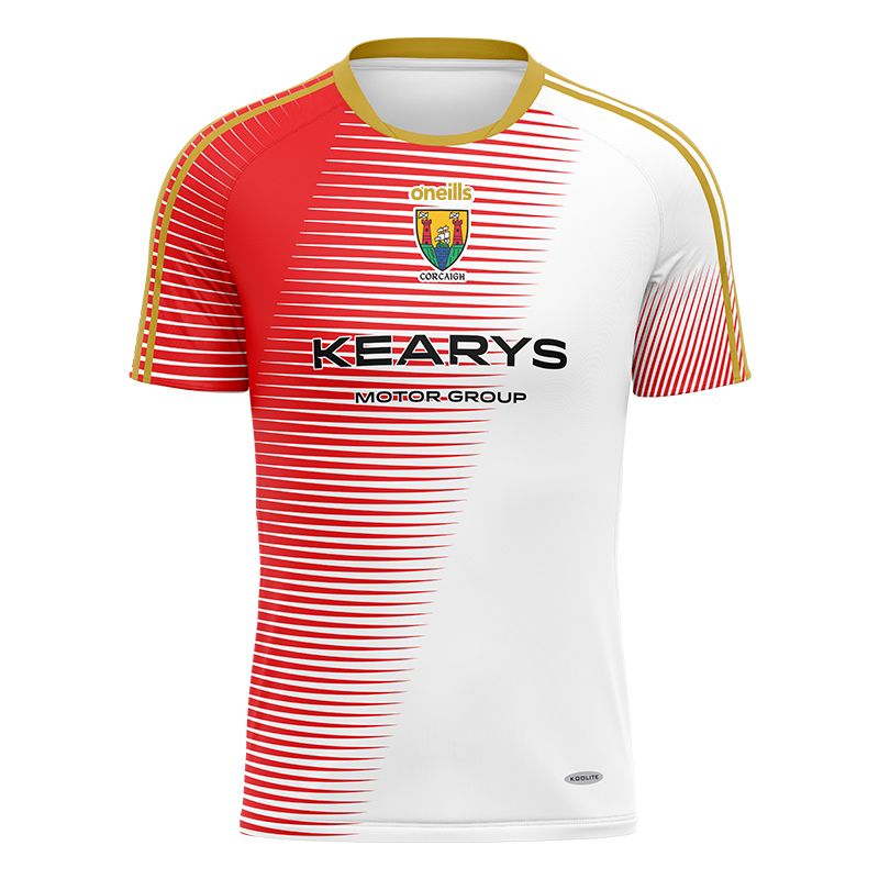 Cork Camogie Player Fit Short Sleeve Training Top White / Red 2023